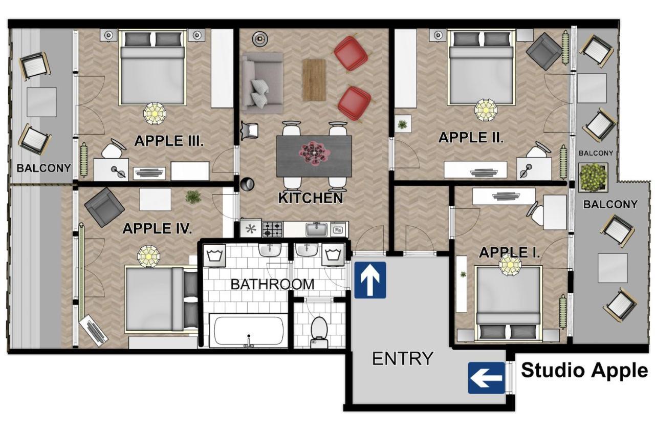นิว ทาวน์ - แอปเปิ้ล อพาร์ตเมนต์ Apartment ปราก ภายนอก รูปภาพ