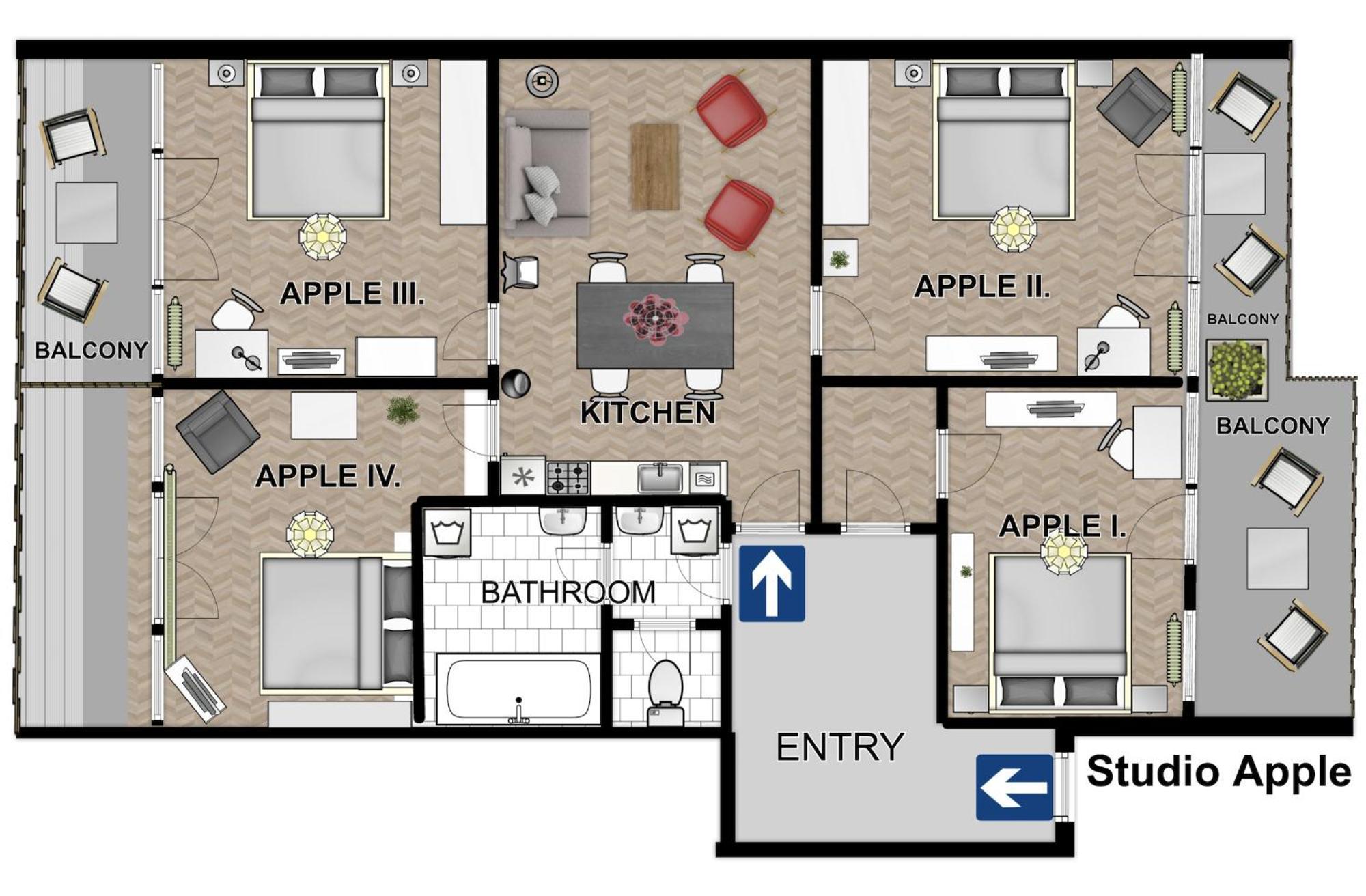 นิว ทาวน์ - แอปเปิ้ล อพาร์ตเมนต์ Apartment ปราก ภายนอก รูปภาพ